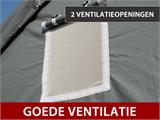 Opslagtent PRO 7x7x3,8m PVC met lichtpaneel, Grijs Opslagtent PRO 7x7x3,8m PVC met lichtpaneel, Grijs