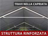 Capannone tenda PRO 6x6x3,7m PVC, Grigio