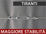 Capannone tenda PRO 3x6x2x2,82m, PVC, Grigio Capannone tenda PRO 3x6x2x2,82m, PVC, Grigio