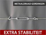 Opslagtent PRO 7x7x3,8m PVC met lichtpaneel, Grijs Opslagtent PRO 7x7x3,8m PVC met lichtpaneel, Grijs
