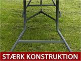 Klapbord 180x74x74cm, Lysegrå (10 stk.)