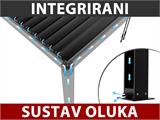 Bioklimatska pergola Sjenica San Pablo Alu+, 3x5,8m, Crna/Bijela