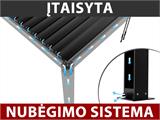 Bioklimatinė pergola pavėsinė San Pablo, 3x4m, Balta Bioklimatinė pergola pavėsinė San Pablo, 3x4m, Balta