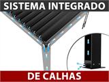 Pavilhão Pergola bioclimático San Pablo Alu+, 3x5,8m, Branco Pavilhão Pergola bioclimático San Pablo Alu+, 3x5,8m, Branco