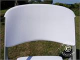 Chaise pliante 48x43x89cm, Gris clair/Blanc, 4 pièces Chaise pliante 48x43x89cm, Gris clair/Blanc, 4 pièces - 5