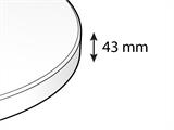 Ümmargune banketilaud PRO Ø116cm, Helehall (1 tk.)