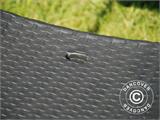 Chaise pliante en imitation rotin 48x57x83cm, Noir, 4 pcs Chaise pliante en imitation rotin 48x57x83cm, Noir, 4 pcs - 5