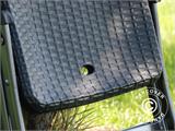 Chaise pliante en imitation rotin 48x57x83cm, Noir, 4 pcs Chaise pliante en imitation rotin 48x57x83cm, Noir, 4 pcs - 6