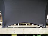 Stretch Tischüberzug Ø152x74cm, Schwarz