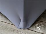 Cubierta flexible para mesa Ø152x74cm, Gris