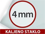 Staklenik stakleni 3x4,87x2,6m s podlogom, 14,61m², Crna