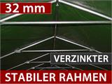 Lagerzelt PRO 2,4x6x2,34m PVC, Grün Lagerzelt PRO 2,4x6x2,34m PVC, Grün