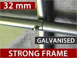 Skladišni šator PRO 2x3x2m PE, s pokrovom, Siva Skladišni šator PRO 2x3x2m PE, s pokrovom, Siva