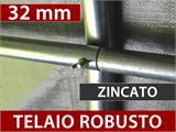 Tenda garage Basic 3,3x4,8x2,4m PE, Grigio Tenda garage Basic 3,3x4,8x2,4m PE, Grigio
