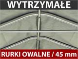 Tunel foliowy, 3,6x8,4x2,68m, PE, 30,24m², Przezroczysty