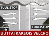 Juhlateltta Exclusive 6x10m PVC, Punainen/Valkoinen