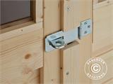 Wooden Shed w/overhang, Bertilo Amrum 3 Plus, 3.86x1.8x2.1 m, 2.78 m² + 4.16 m²