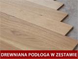 Drewniana szopa przyścienna, 2,34x0,95x1,89m, 2,2m², Naturalny