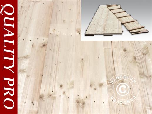 Podłoga drewniana do namiotu imprezowego, 150x50x2,2 cm, Sosna, 9 m²