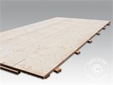 Suelo de madera para carpa para fiestas, 150x50x2,2cm, Pino, 72 m²