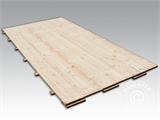 Partyzelt-Holzfußboden, 150x50x2,2cm, Kieferholz, 72 m²