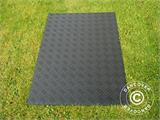 Party flooring and ground protection mat, 0.96 m², 80x120x0.6 cm, Black, 1 pc.