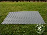 Plancher de réception et protection de sol dalle, 0,96 m², 80x120x1cm, gris, 1pcs