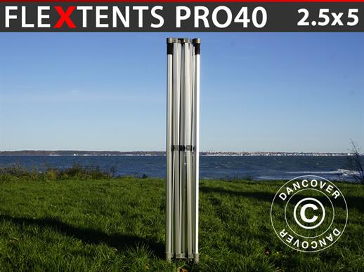 Estrutura de alumínio para tendas dobráveis da FleXtents PRO 2,5x5m, 40mm