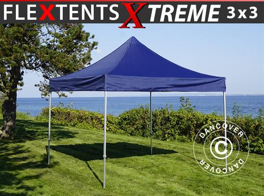 Vouwtent/Easy up tent FleXtents Xtreme 50 3x3m Donker blauw