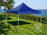 Faltzelt FleXtents Xtreme 50 3x3m Dunkeblau, mit 4 Seitenwänden