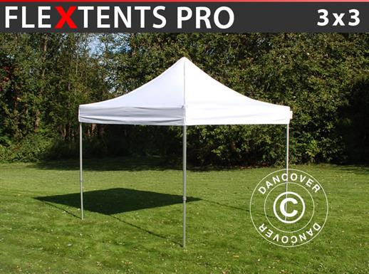 Saliekamā nojume FleXtents PRO 3x3m Balts