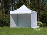 Tente pliante FleXtents PRO 3x3m Blanc, avec 4 cotés