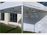 Gazebo pieghevole FleXtents PRO 3x3m Bianco, inclusi 4 fianchi