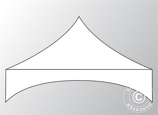 Dakbedekking "Arched" voor Vouwtent FleXtents 3x3m, Wit