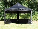 Tente Pliante FleXtents PRO 3x3m Noir, avec 4 cotés Tente Pliante FleXtents PRO 3x3m Noir, avec 4 cotés