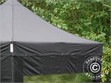 Gazebo pieghevole FleXtents PRO 3x3m Nero, incl. 4 fianchi