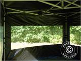 Tente Pliante FleXtents PRO 3x3m Noir, avec 4 cotés