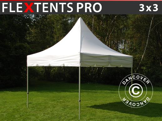 Pop Up Gazebo FleXtents PRO Peak Pagoda 3x3 m White Pop Up Gazebo FleXtents PRO Peak Pagoda 3x3 m White