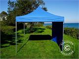 Gazebo pieghevole FleXtents Xtreme 50 3x3m Blu, incl 4 fianchi