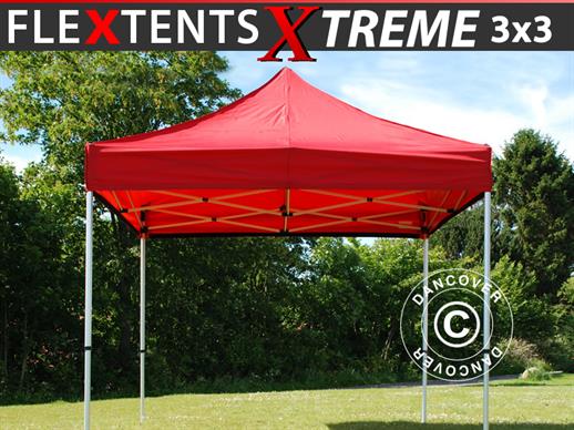 Tente pliante FleXtents Xtreme 50 3x3m Rouge