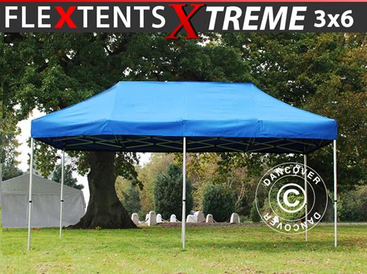 Vouwtent/Easy up tent FleXtents Xtreme 50 3x6m Blauw