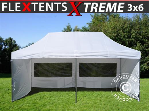 Pop up aiatelk FleXtents Xtreme 50 3x6m Valge, kaasas 6 külgseinad Pop up aiatelk FleXtents Xtreme 50 3x6m Valge, kaasas 6 külgseinad