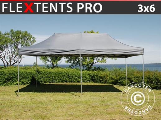 Prekybinė palapinė FleXtents PRO 3x6m Pilka