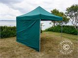 Gazebo pieghevole FleXtents PRO 3x3m Verde, inclusi 4 fianchi