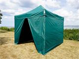 Tente pliante FleXtents Xtreme 50 3x3m Vert, avec 4 cotés