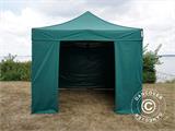 Tente pliante FleXtents Xtreme 50 3x3m Vert, avec 4 cotés