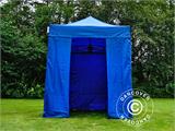 Carpa plegable FleXtents PRO 2x2m Azul, incl. 4 lados