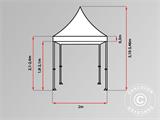 Pop up gazebo FleXtents PRO 2x2 m Blue, incl. 4 sidewalls Pop up gazebo FleXtents PRO 2x2 m Blue, incl. 4 sidewalls