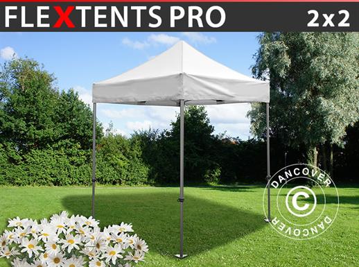 Faltzelt FleXtents PRO 2x2m Weiß