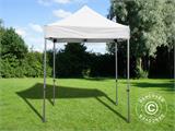 Prekybinė palapinė FleXtents PRO 2x2m Balta, įsk. 4 šonines sienas